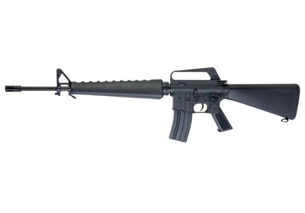 E&C COLT M16A1 エアソフト電動ライフル（EC320 QC 2.0(機械の)メカボックス搭載） - ブラック（Cybergun社ライセンス商品）-AIRSOFT GOGO エアガン・サバゲー用品通販