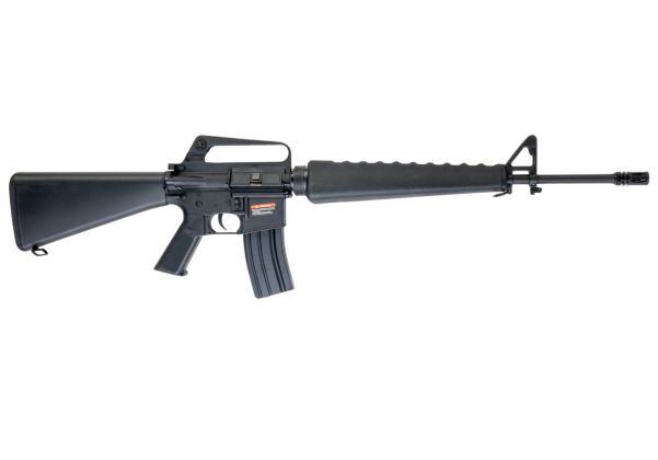 E&C COLT M16A1 エアソフト電動ライフル（EC320 QC 2.0(機械の)メカボックス搭載） - ブラック（Cybergun社ライセンス商品）-AIRSOFT GOGO エアガン・サバゲー用品通販