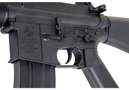 E&C COLT M16A1 エアソフト電動ライフル（EC320 QC 2.0(機械の)メカボックス搭載） - ブラック（Cybergun社ライセンス商品）-AIRSOFT GOGO エアガン・サバゲー用品通販