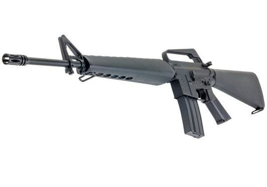 E&C COLT M16A1 エアソフト電動ライフル（EC320 QC 2.0(機械の)メカボックス搭載） - ブラック（Cybergun社ライセンス商品）-AIRSOFT GOGO エアガン・サバゲー用品通販