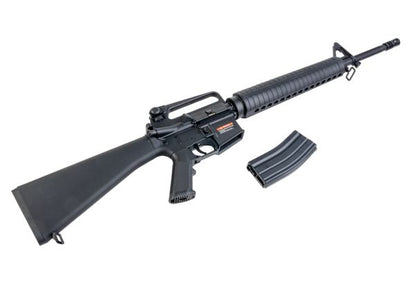 E&C COLT M16A2 エアソフト電動ライフル（EC321 QC 2.0(機械の)メカボックス搭載） - ブラック（Cybergun社ライセンス商品）-AIRSOFT GOGO エアガン・サバゲー用品通販