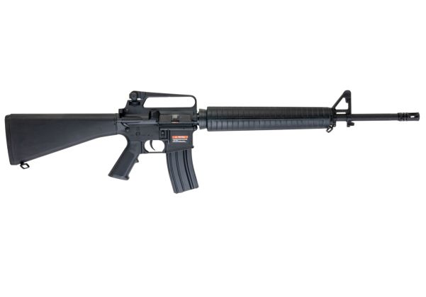 E&C COLT M16A2 エアソフト電動ライフル（EC321 QC 2.0(機械の)メカボックス搭載） - ブラック（Cybergun社ライセンス商品）-AIRSOFT GOGO エアガン・サバゲー用品通販