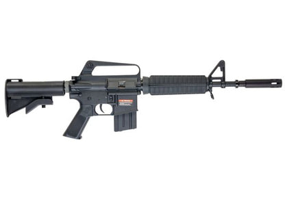 E&C COLT XM177E2 エアソフト電動ライフル（EC325 QC 2.0(機械の)メカボックス搭載） - ブラック（Cybergun社ライセンス商品）-AIRSOFT GOGO エアガン・サバゲー用品通販