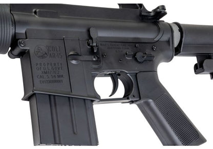 E&C COLT XM177E2 エアソフト電動ライフル（EC325 QC 2.0(機械の)メカボックス搭載） - ブラック（Cybergun社ライセンス商品）-AIRSOFT GOGO エアガン・サバゲー用品通販