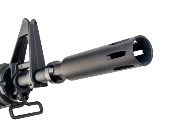E&C COLT XM177E2 エアソフト電動ライフル（EC325 QC 2.0(機械の)メカボックス搭載） - ブラック（Cybergun社ライセンス商品）-AIRSOFT GOGO エアガン・サバゲー用品通販