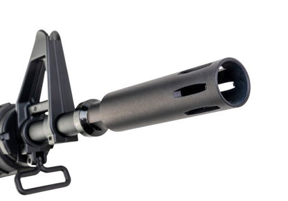 E&C COLT XM177E2 エアソフト電動ライフル（EC325 QC 2.0(機械の)メカボックス搭載） - ブラック（Cybergun社ライセンス商品）-AIRSOFT GOGO エアガン・サバゲー用品通販