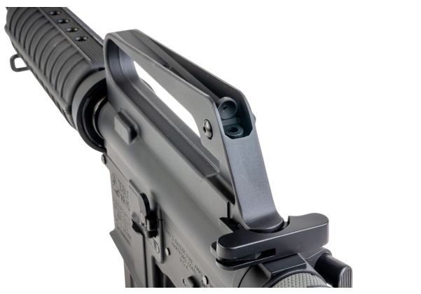 E&C COLT XM177E2 エアソフト電動ライフル（EC325 QC 2.0(機械の)メカボックス搭載） - ブラック（Cybergun社ライセンス商品）-AIRSOFT GOGO エアガン・サバゲー用品通販