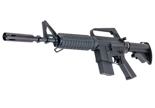 E&C COLT XM177E2 エアソフト電動ライフル（EC325 QC 2.0(機械の)メカボックス搭載） - ブラック（Cybergun社ライセンス商品）-AIRSOFT GOGO エアガン・サバゲー用品通販
