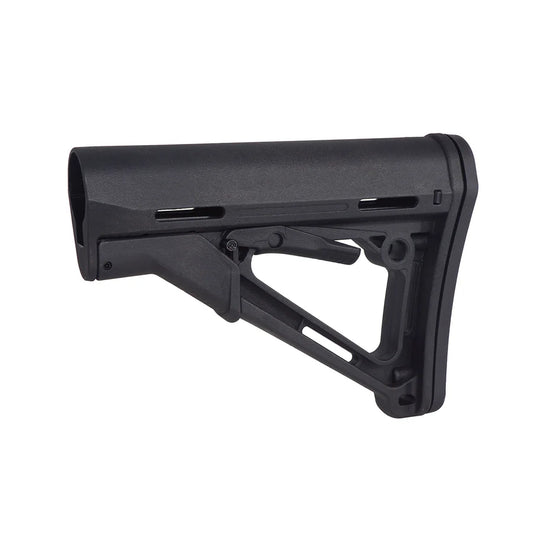 E&C CTRスタイル AR/M4エアソフトガン用リトラクタブルストック (EC-MP186) - ブラック-AIRSOFT GOGO エアガン・サバゲー用品通販