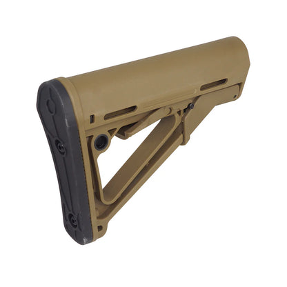 E&C CTRスタイル AR/M4エアソフトガン用リトラクタブルストック (EC-MP186) - ダークアース-AIRSOFT GOGO エアガン・サバゲー用品通販