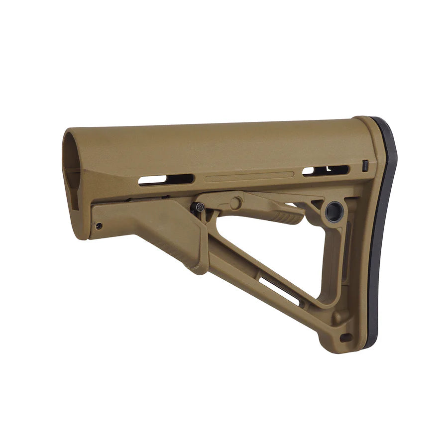 E&C CTRスタイル AR/M4エアソフトガン用リトラクタブルストック (EC-MP186) - ダークアース-AIRSOFT GOGO エアガン・サバゲー用品通販