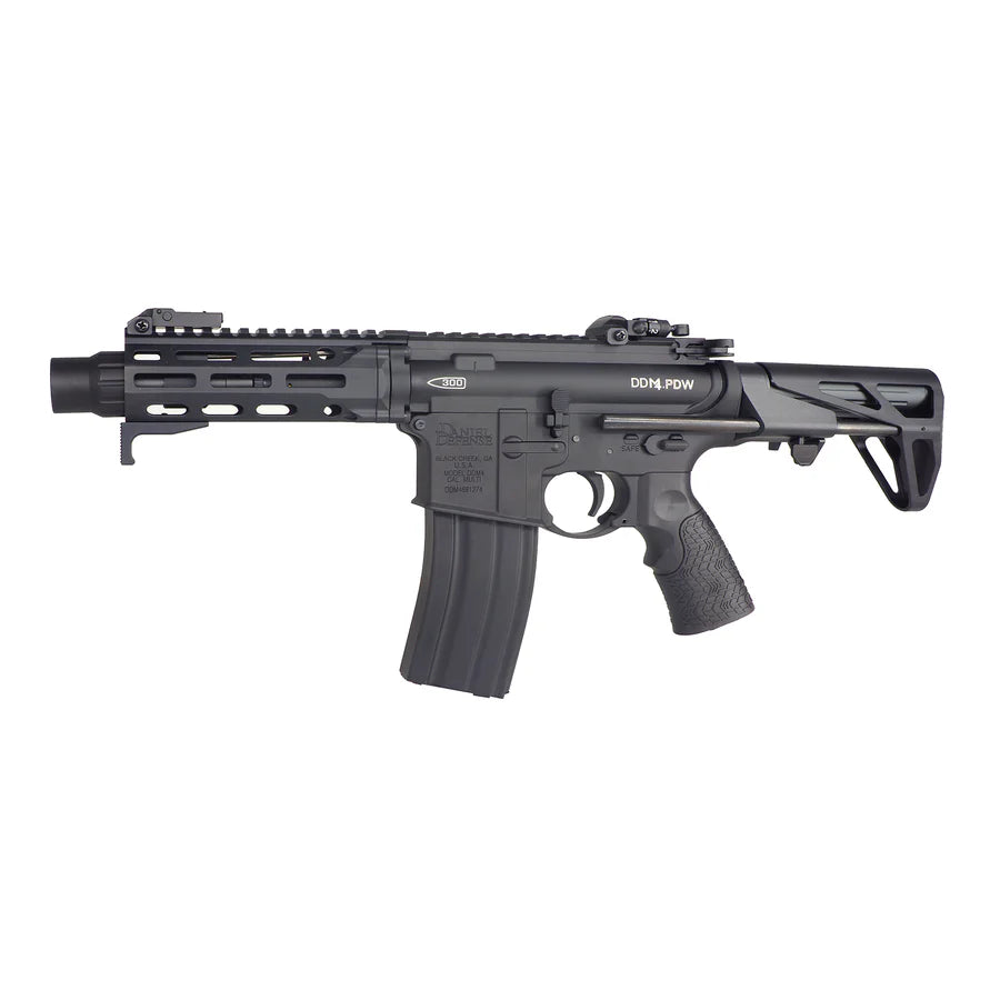 E&C Daniel Defense DDM4 PDW E-Bolt System AEG エアソフトガン (EC-645-1-EBS) - ブラック-AIRSOFT GOGO エアガン・サバゲー用品通販