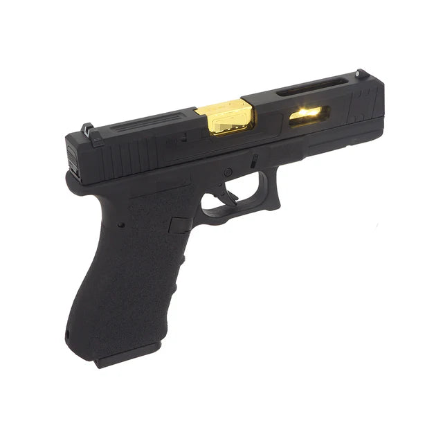 E&C G17 SA ガスブローバック エアソフトピストル ( EC-1105 ) - ブラック-AIRSOFT GOGO エアガン・サバゲー用品通販