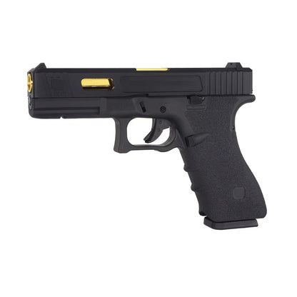 E&C G17 SA ガスブローバック エアソフトピストル ( EC-1105 ) - ブラック-AIRSOFT GOGO エアガン・サバゲー用品通販