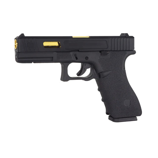 E&C G17 SA ガスブローバック エアソフトピストル ( EC-1105 ) - ブラック-AIRSOFT GOGO エアガン・サバゲー用品通販