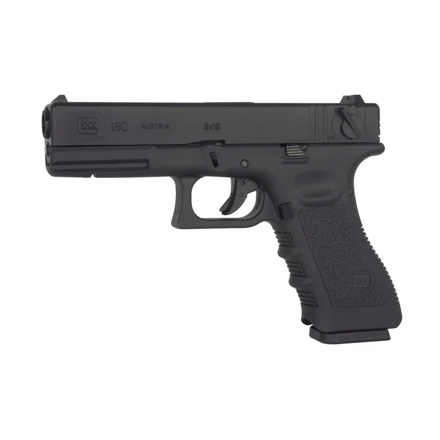 E&C G18C Gen.3 ガスブローバック エアソフトピストル (EC-1103) - ブラック-AIRSOFT GOGO エアガン・サバゲー用品通販