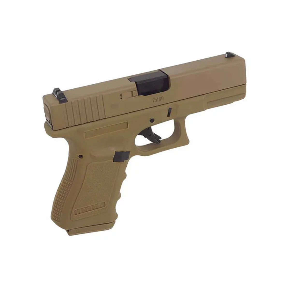 E&C G19 Gen.3 ガスブローバックピストル - ダークアース(EC-1301)-AIRSOFT GOGO エアガン・サバゲー用品通販
