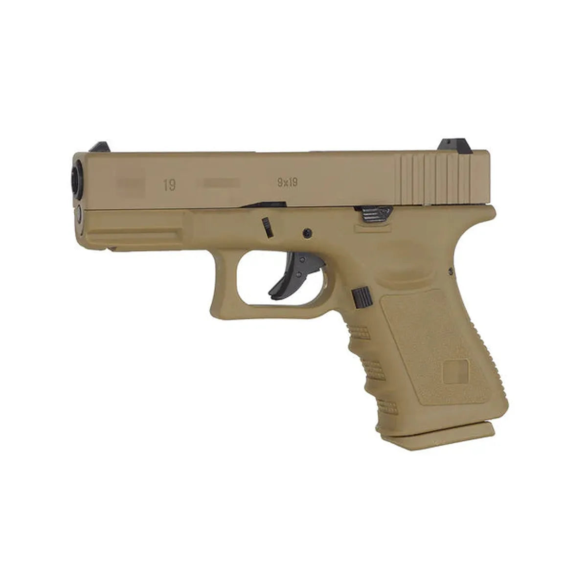 E&C G19 Gen.3 ガスブローバックピストル - ダークアース(EC-1301)-AIRSOFT GOGO エアガン・サバゲー用品通販