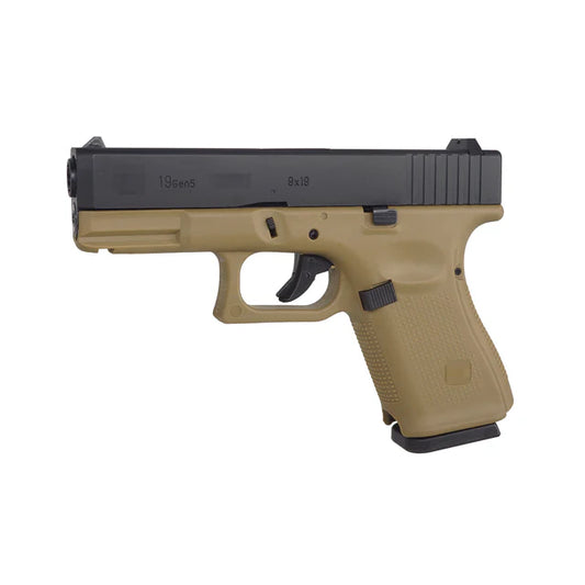 E&C G19 Gen.5 ガスブローバックピストル エアソフトガン 2トーン (EC-1303-DE1)-AIRSOFT GOGO エアガン・サバゲー用品通販