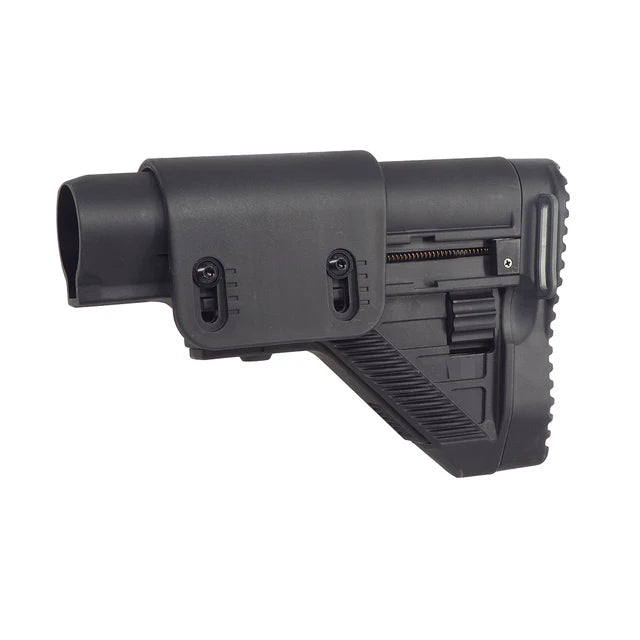 E&C G28 スタイル リトラクタブル ストック (G28 AEG エアソフトガン用、EC-MP219) - ブラック-AIRSOFT GOGO エアガン・サバゲー用品通販