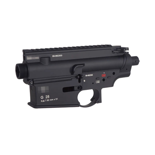 E&C G28スタイル メタルレシーバー（G28 / HK417 AEG用、EC-MP319B) - ブラック-AIRSOFT GOGO エアガン・サバゲー用品通販