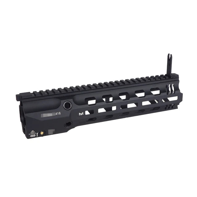 E&C GRIDLOKレイル 11インチ フルデューティ M-Lokハンドガード 416用 (EC-MP1013-2A) - ブラック-AIRSOFT GOGO エアガン・サバゲー用品通販