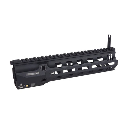 E&C GRIDLOKレイル 11インチ フルデューティ M-Lokハンドガード 416用 (EC-MP1013-2A) - ブラック-AIRSOFT GOGO エアガン・サバゲー用品通販