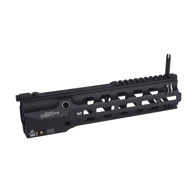 E&C GRIDLOKレイル 11インチ ライトスピード M-Lokハンドガード 416用 (EC-MP1013-2B) - ブラック-AIRSOFT GOGO エアガン・サバゲー用品通販