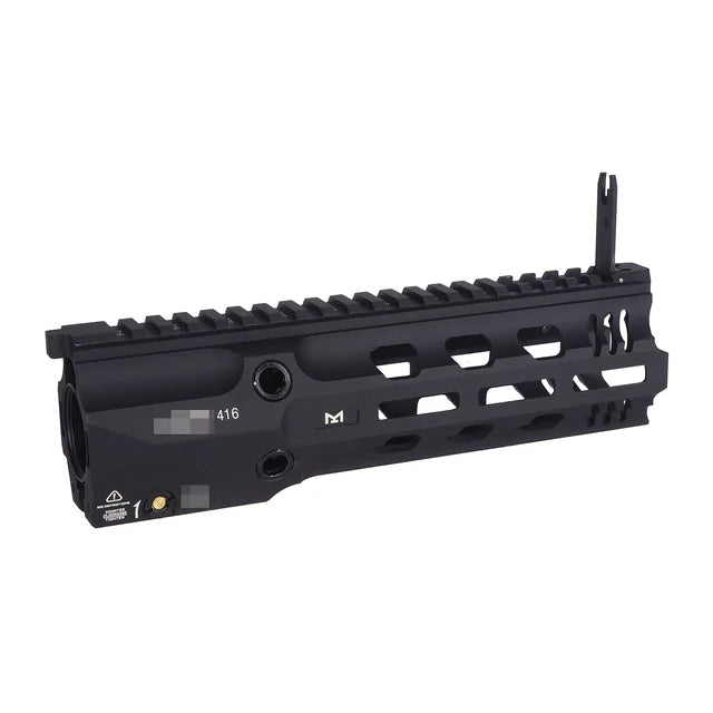 E&C GRIDLOKレイル 9インチ フルデューティ M-Lokハンドガード 416用 (EC-MP1013-1A) - ブラック-AIRSOFT GOGO エアガン・サバゲー用品通販