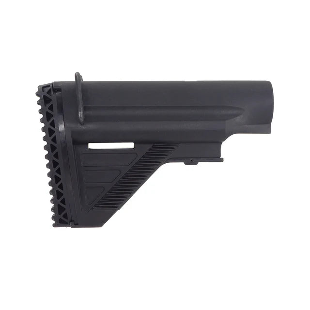 E&C HK417 E2スタイル リトラクタブルストック HK417 AEGエアソフトガン用 (EC-MP419-B) - ブラック-AIRSOFT GOGO エアガン・サバゲー用品通販