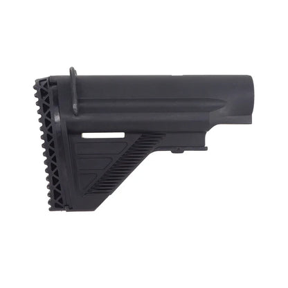 E&C HK417 E2スタイル リトラクタブルストック HK417 AEGエアソフトガン用 (EC-MP419-B) - ブラック-AIRSOFT GOGO エアガン・サバゲー用品通販