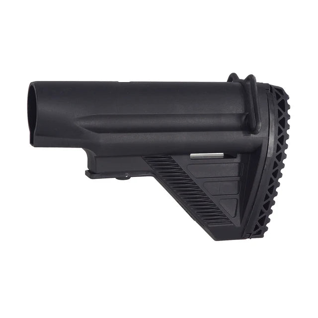 E&C HK417 E2スタイル リトラクタブルストック HK417 AEGエアソフトガン用 (EC-MP419-B) - ブラック-AIRSOFT GOGO エアガン・サバゲー用品通販