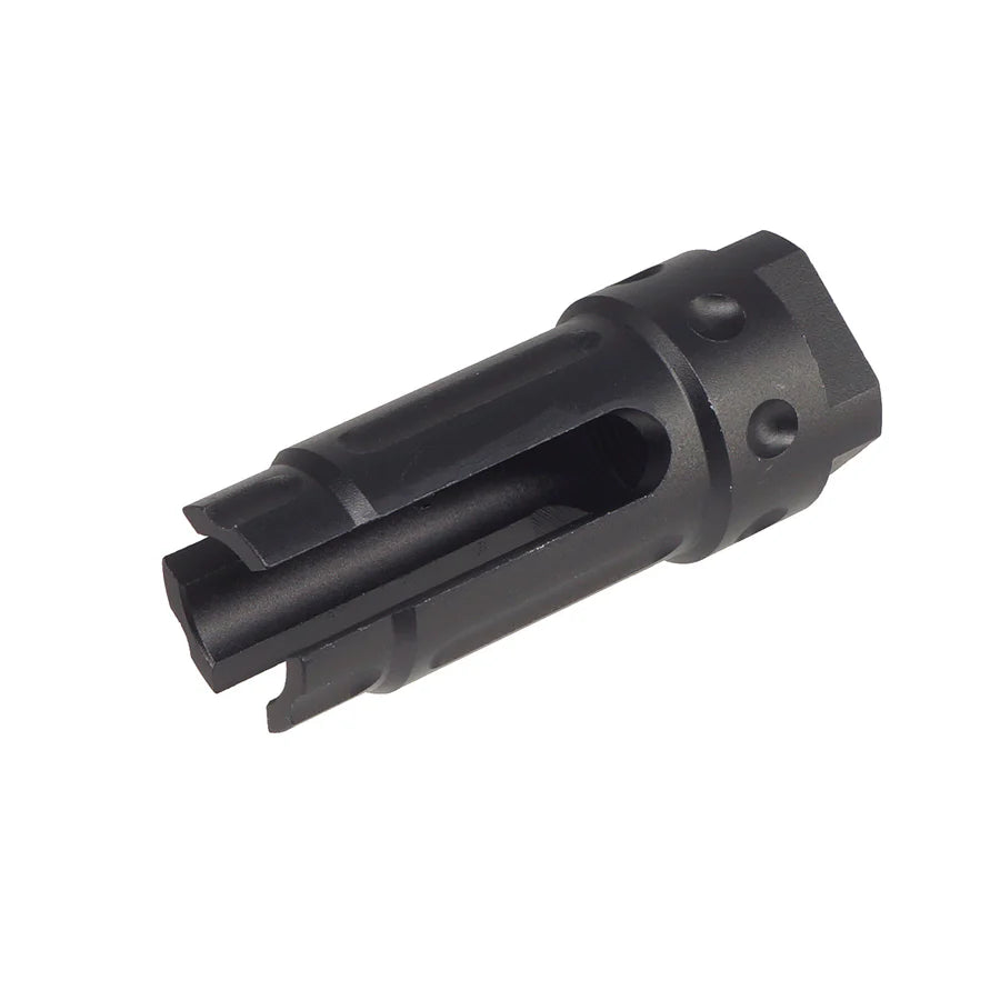E&C KAC 556 QDCスタイル フラッシュハイダー 14mm用 (EC-MP133) - ブラック-AIRSOFT GOGO エアガン・サバゲー用品通販