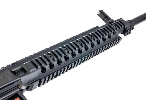 E&C KAC SR25 M110 DMR エアソフト電動ライフル（EC910 QC 2.0(機械の)メカボックス搭載） - ブラック-AIRSOFT GOGO エアガン・サバゲー用品通販