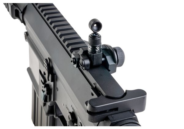 E&C KAC SR25 M110 DMR エアソフト電動ライフル（EC910 QC 2.0(機械の)メカボックス搭載） - ブラック-AIRSOFT GOGO エアガン・サバゲー用品通販