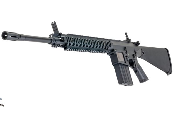 E&C KAC SR25 M110 DMR エアソフト電動ライフル（EC910 QC 2.0(機械の)メカボックス搭載） - ブラック-AIRSOFT GOGO エアガン・サバゲー用品通販