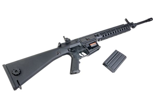 E&C KAC SR25 M110 エアソフト電動ライフル（EC901 QC 2.0(機械の)メカボックス搭載） - ブラック-AIRSOFT GOGO エアガン・サバゲー用品通販