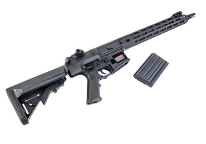 E&C KAC SR25 M110K2 エアソフト電動ライフル（EC903 QC 2.0(機械の)メカボックス搭載） - ブラック-AIRSOFT GOGO エアガン・サバゲー用品通販
