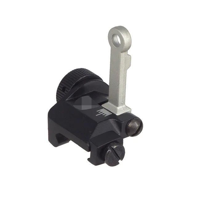 E&C KACスタイル 300m リアサイト 20mmレイル用 (EC-MP505)-AIRSOFT GOGO エアガン・サバゲー用品通販