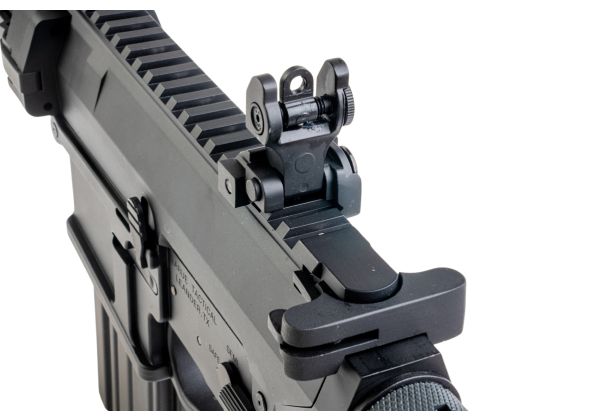 E&C LaRue SR25 OBR DMR エアソフト電動ライフル（EC909 QC 2.0(機械の)メカボックス搭載） - ブラック-AIRSOFT GOGO エアガン・サバゲー用品通販