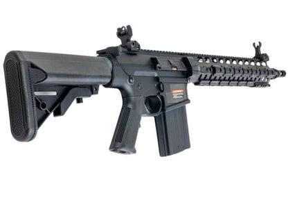 E&C LaRue SR25 OBR DMR エアソフト電動ライフル（EC909 QC 2.0(機械の)メカボックス搭載） - ブラック-AIRSOFT GOGO エアガン・サバゲー用品通販
