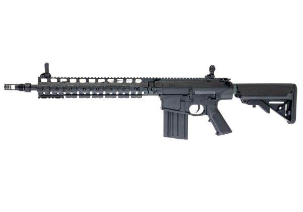 E&C LaRue SR25 OBR DMR エアソフト電動ライフル（EC909 QC 2.0(機械の)メカボックス搭載） - ブラック-AIRSOFT GOGO エアガン・サバゲー用品通販