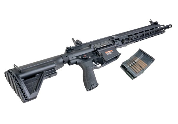 E&C M110A1 エアソフト電動ライフル（EC203 QC 2.0(機械の)メカボックス搭載） - ブラック-AIRSOFT GOGO エアガン・サバゲー用品通販