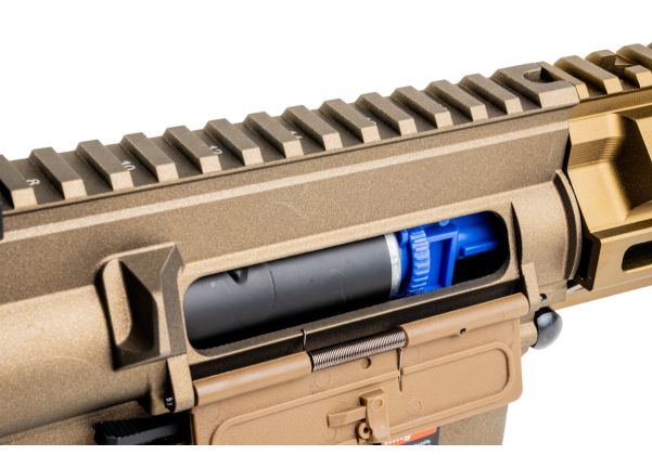 E&C M110A1 エアソフト電動ライフル（EC203 QC 2.0(機械の)メカボックス搭載） - タン-AIRSOFT GOGO エアガン・サバゲー用品通販