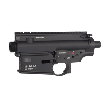 E&C M110A1 SDMRスタイル メタルレシーバー HK417 AEG用 (EC-MP318) - ブラック-AIRSOFT GOGO エアガン・サバゲー用品通販