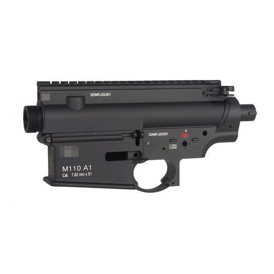 E&C M110A1 SDMRスタイル メタルレシーバー HK417 AEG用 (EC-MP318) - ブラック-AIRSOFT GOGO エアガン・サバゲー用品通販