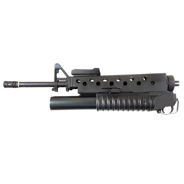 E&C M16 with M203 フロントセットキット AR/M4 AEG用 (EC-MP163) - ブラック-AIRSOFT GOGO エアガン・サバゲー用品通販