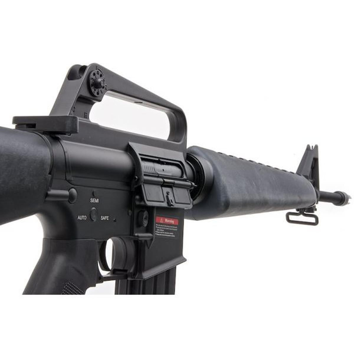 E&C M16VN エアソフト AEG ライフル EC319 (QD 1.5 ギアボックス、ブランクマーキング) - ブラック-AIRSOFT GOGO エアガン・サバゲー用品通販