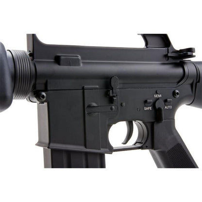 E&C M16VN エアソフト AEG ライフル EC319 (QD 1.5 ギアボックス、ブランクマーキング) - ブラック-AIRSOFT GOGO エアガン・サバゲー用品通販