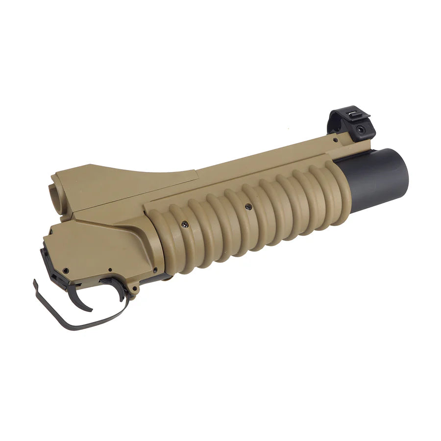 E&C M203 エアソフトガスグレネードランチャー ショート (EC-MP046B-DE) - ダークアース-AIRSOFT GOGO エアガン・サバゲー用品通販